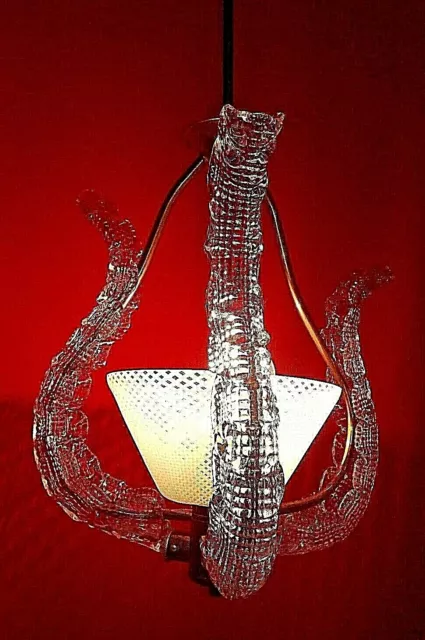 Lampadario d'epoca anni 30 Barovier? reticello Chandelier of the 30s lustre