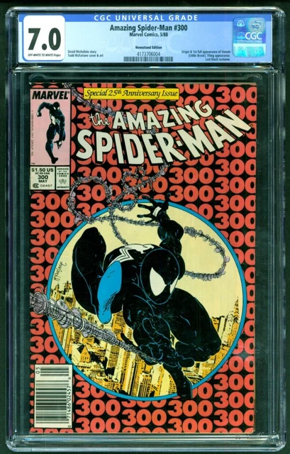 Amazing Spider Man 300 CGC 7.0 Newsstand Todd McFarlane 1st Venom