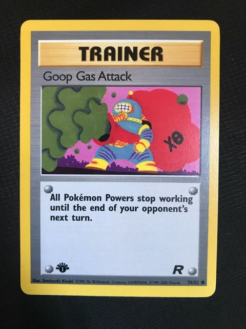Pokemon Cards: Team Rocket 1st Edition Common: Goop Gas Attack 78/82