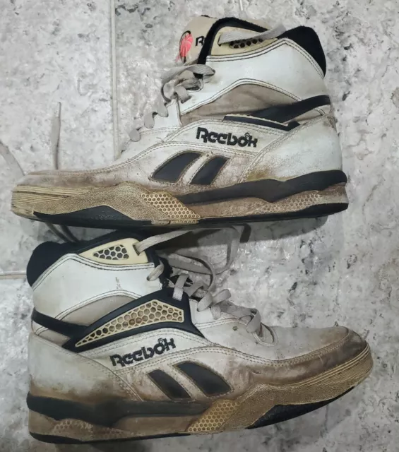 VINTAGE 1980'S Reebok Hexalite High Top Basketball Shoes Men's Size Us9 $350.00 -