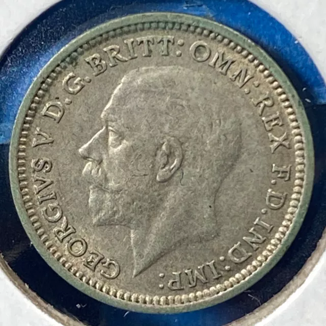 1936 Great Britain 3 Pence, George V, KM# 831, SILVER ASW: 0.0227oz (70073)