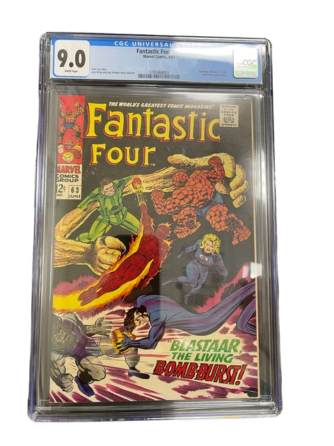 Fantastic Four #63 CGC 9.0 VF/NM WHITE PAGES