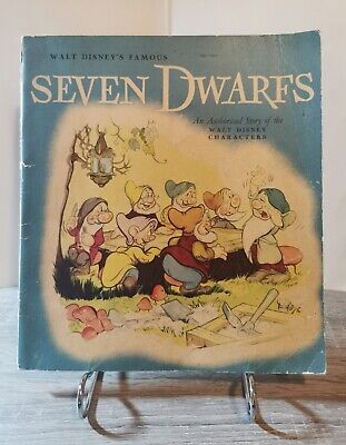 Walt Disney 1938 Original Authorized Story Seven Dwarfs Snow White Whitman Book