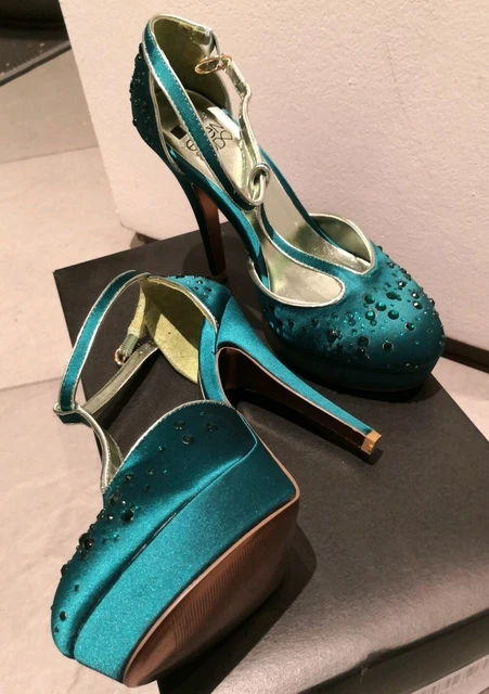 Scarpe gioiello verde smeraldo cheap