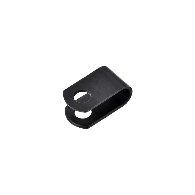 100x morsetti per cavi supporto per fili morsetti a U 5,2 mm per gestione cavi nero