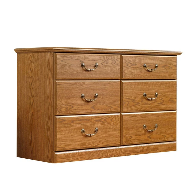 Dresser Chest Of Drawers Storage Organizer Carolina Oak Finish Home Furniture