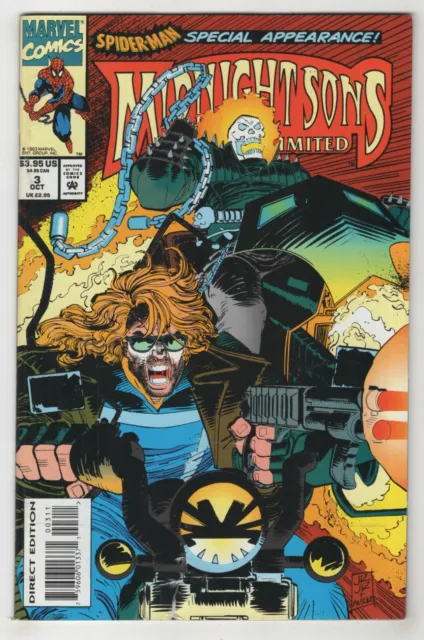 Midnight Sons Unlimited #3 (Oct 1993, Marvel) [Ghost Rider, Spider-Man] Saltares