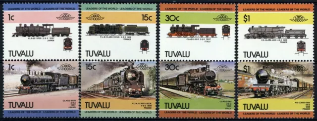 Tuvalu 1984 SG#273-280 Railway Locomotives MNH Set #E97166