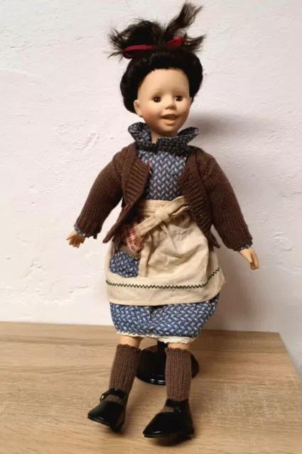 Muñeca artista muñeca de porcelana 45 cm coleccionista rareza vintage