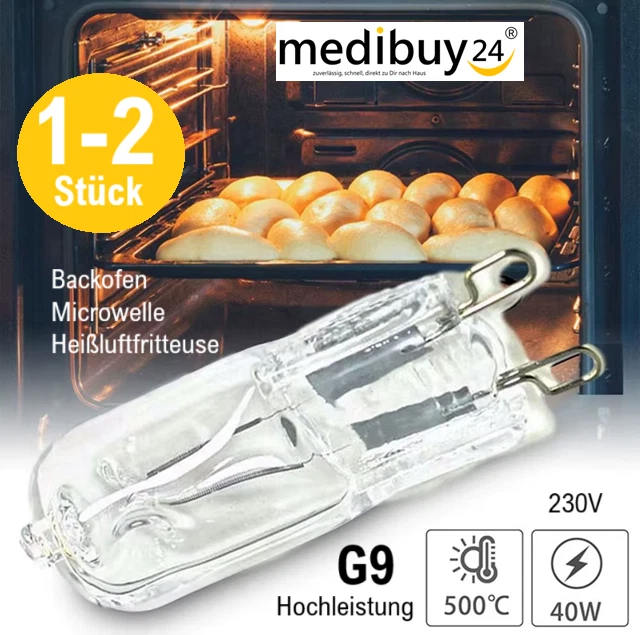 Backofenlampe 60W Halogen G9 - Ersatzlampe Für Gaggenau Backöfen