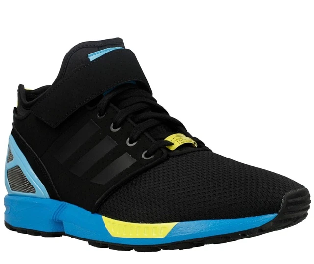 adidas ZX Flux NPS MID Core Black / Core Black / Bright Yellow Gr 45 1/3 Wie Neu