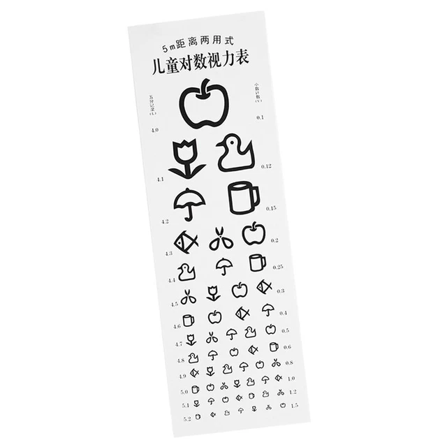 STANDARDIZED VISUAL Testing Chart for Kindergarten Children Kids £6.53 ...