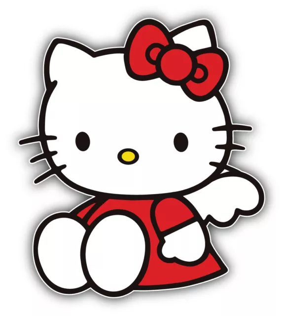 Hello Kitty Cartoon Angel Sticker Bumper Decal - ''SIZES''