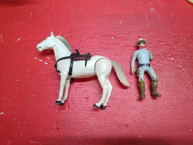 1980 Gabriel Legend The Lone Ranger and Silver Horse Action Figures Vintage
