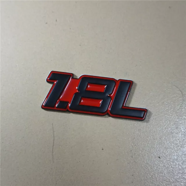 1PC Red Black 1.8L Metal Emblem Decal Sticker Badge Engine 3D Hatchback AWD Type