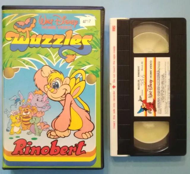 Vhs Wuzzles Rinobert Film Ita Animazione Walt Disney Videocassetta Ex Nolo(V206)