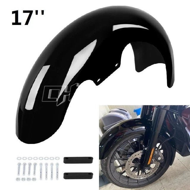 17" Wheel Wrap Front Fender Fit For Harley Touring Road Glide Custom Baggers