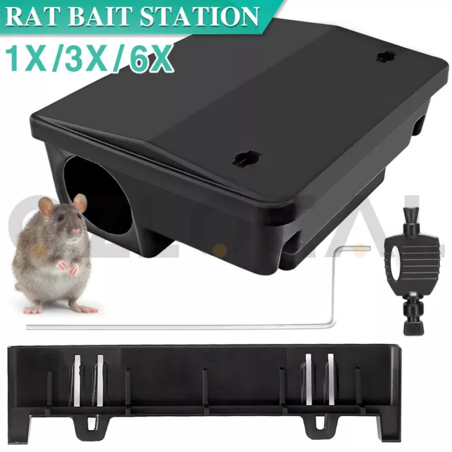 Defence Rat Bait Lockable Station Trap Control Box Rodent Poison Mouse With Lock