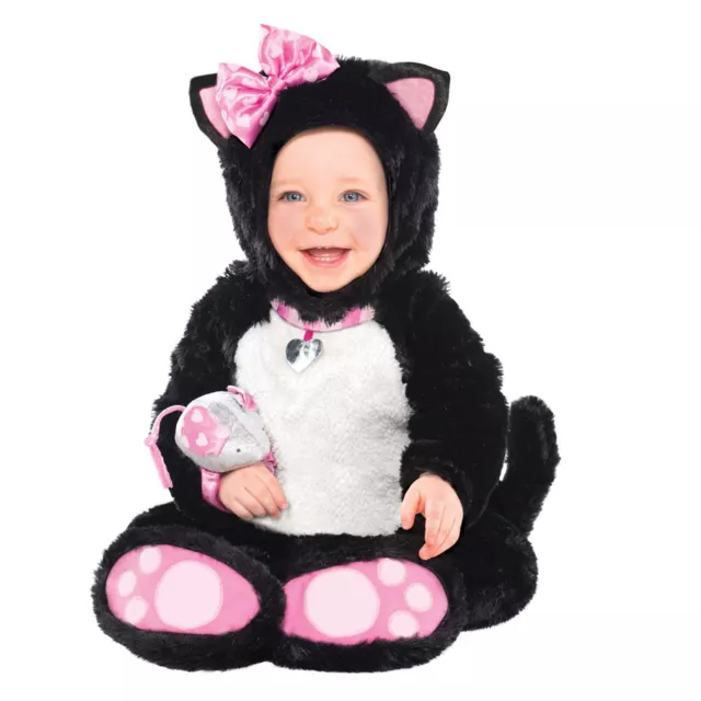 Costume bébé tout-petit filles Itty Bitty chaton chaton 6-12 12-18 mois + jouet