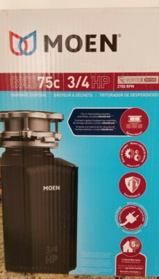 Moen GXS75C Garbage Disposal - 3/4 HP SoundShield, New in Box