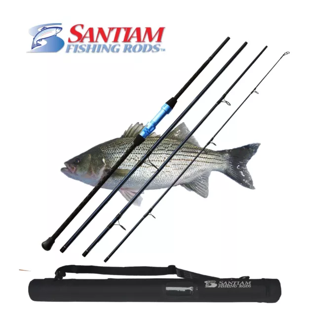 SANTIAM FISHING RODS 4 Piece 11' 17-40lb Travel Surf Rod