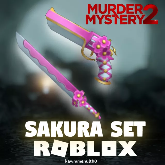 SAKURA SET (BLOSSOM + SAKURA) MM2 GODLY CHEAP!!, ROBLOX MURDER MYSTERY 2