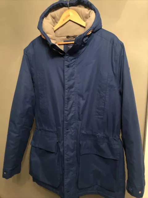 MENS CRAGHOPPERS AQUADRY Insulated Blue Hooded Waterproof Parka