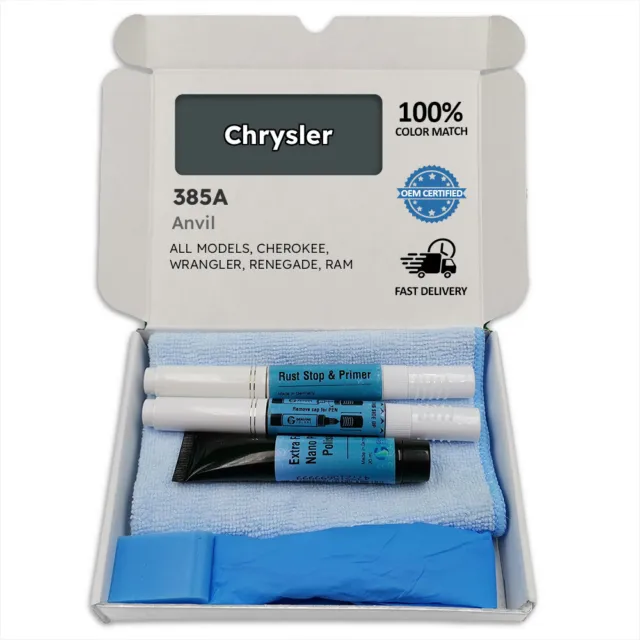 385A Anvil Gray Touch Up Paint for Chrysler CHEROKEE WRANGLER RENEGADE RAM Pen