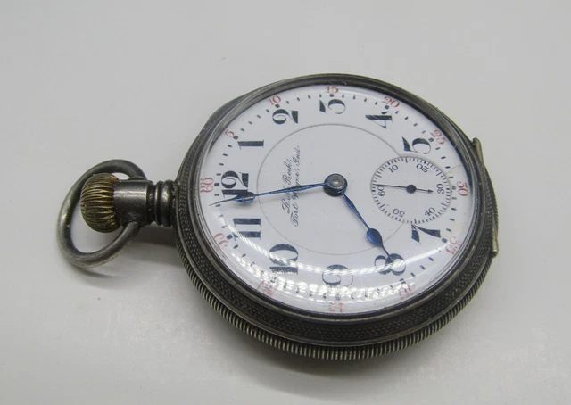 Orologio Da Tasca Waltham 18 Pollici Del 1884 – Cassa In Latta, Movimento Esposto