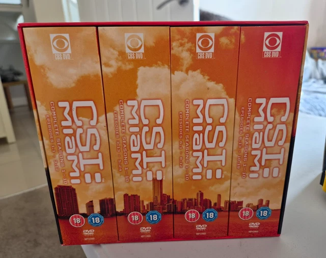 CSI: MIAMI COMPLETE Seasons 1-10 DVD Box Set - Certificate 18 (PAL