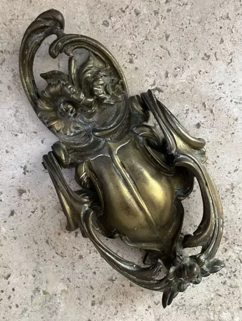 LARGE ANTIQUE c.1896 ART NOUVEAU NEW ORLEANS ARCHITECTURAL SALVAGE DOORKNOCKER