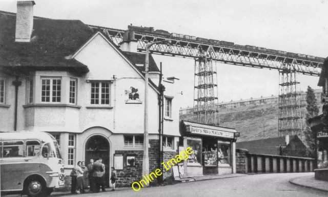 Photo 12x8 Crumlin Viaduct from A467 road bridge at Low Level station View c1957