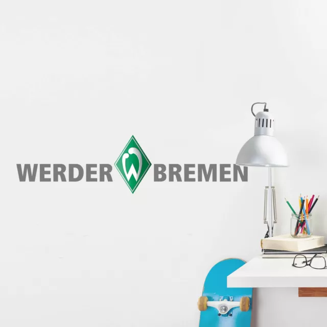 Wandtattoo Werder Bremen Schriftzug grün Fanshop Fanartikel Wandaufkleber Deko