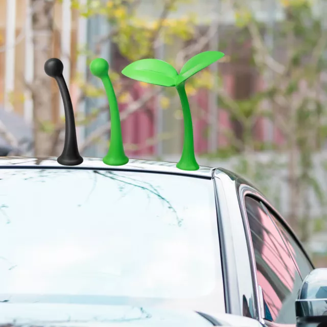 Car Exterior Cartoon Decor 3D Stereo Car Stickers Car Roof Ornament Bean Sprouts