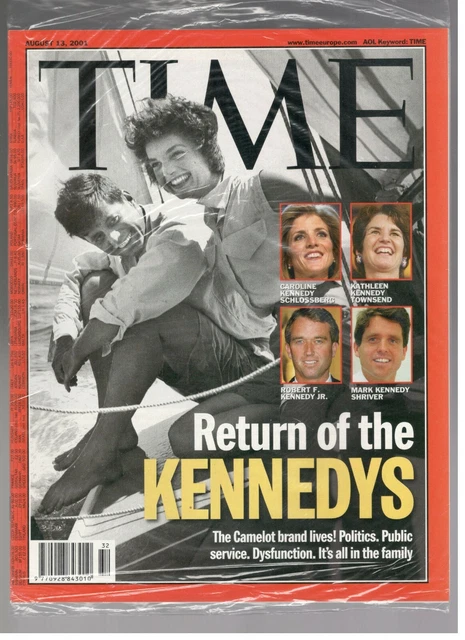 TIME MAGAZINE AUGUST 13, 2001 Return Of The Kennedys Camelot Lives ...