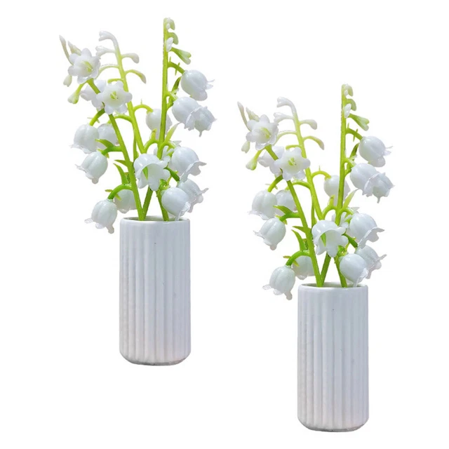 2 Pcs Zubehör Für Miniaturpuppenhäuser Puppenhausvase Modell