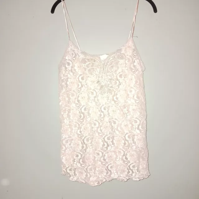 Adonna Sheer Camisole Beaded Lace medium