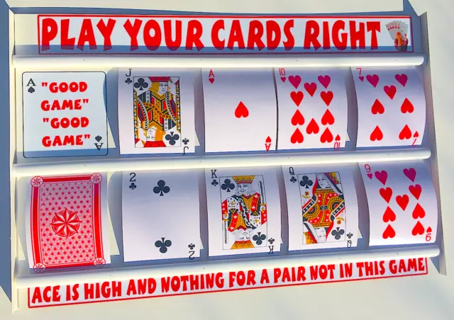 Play Your Cards Right Game With Large Playing Cards £39.99 - Picclick Uk