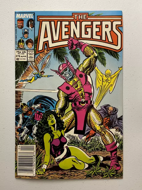 The Avengers Vol. 1 #278, Newsstand Edition, FN/VF, Marvel Comics 1987