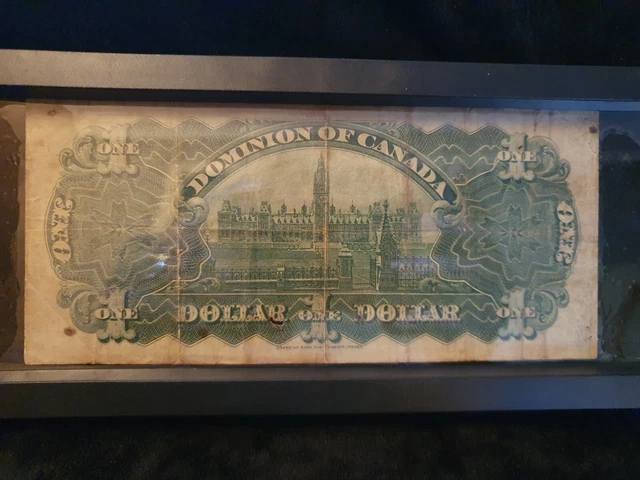 Dominion Of Canada 1 Dollar Bill 1911