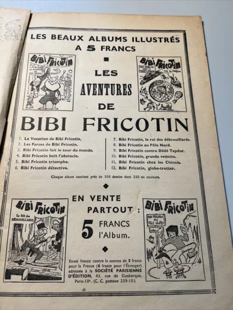 BD -  BIBI FRICOTIN Globe - Trotter 7,50 francs 3