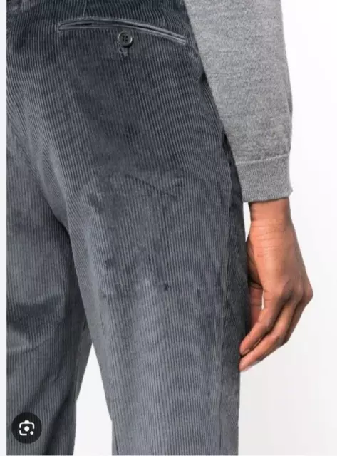 CANALI Slightly Tapered-Leg Velvet Corduroy Trousers US 40 / EU 58, NEW NWOT