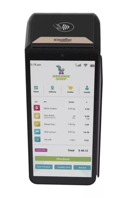 Ingenico Axium DX8000 FIS WorldPay Macchina di pagamento con carta contactless - Nuova, sigillata