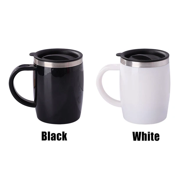 500ml Travel With Lid Hot Cold Stainless Steel Handle Coffee Cup Insulation Mug
