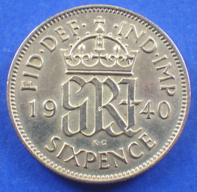 Gap filler King George VI 1940 sixpence EF (see below) - jwhitt60 coins