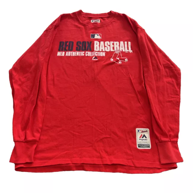 New Boston Red Sox Baseball Mens Long Sleeve Large Shirt