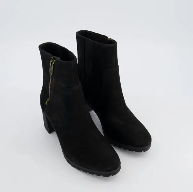 TIMBERLAND BLACK SUEDE Allington Heeled Ankle Boots - UK 3.5/EU 36.5 £ ...