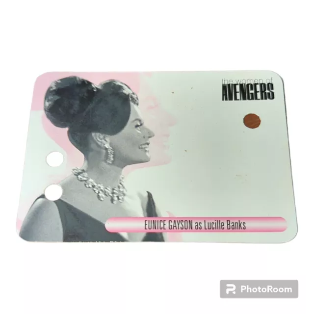 The Women Of The Avengers Auto Card WAEG Eunice Gayson as Lucille Banks Unsigned