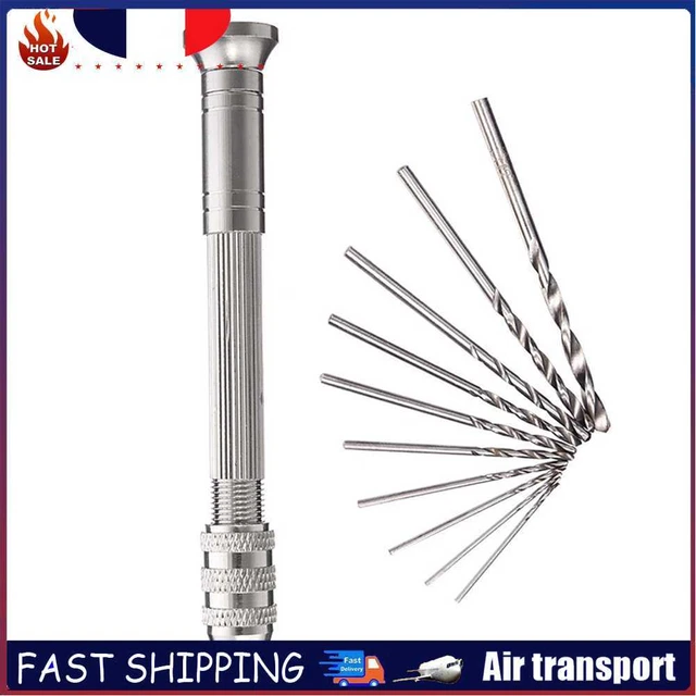 Micro Hand Drill Woodworking Drilling Tools Manual Twist Drill Bit Kit (B)