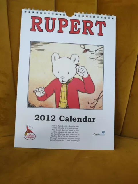 Rupert Bear Calendar 2012 Classic Media Followers Of Rupert Daily Express Annual